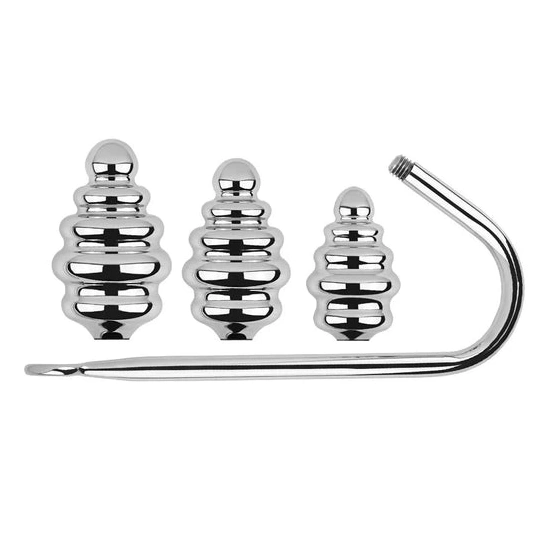 Anal Hooks Ribbed Screw-in Hook GreatBenefit Set 8826 Anal 1008
